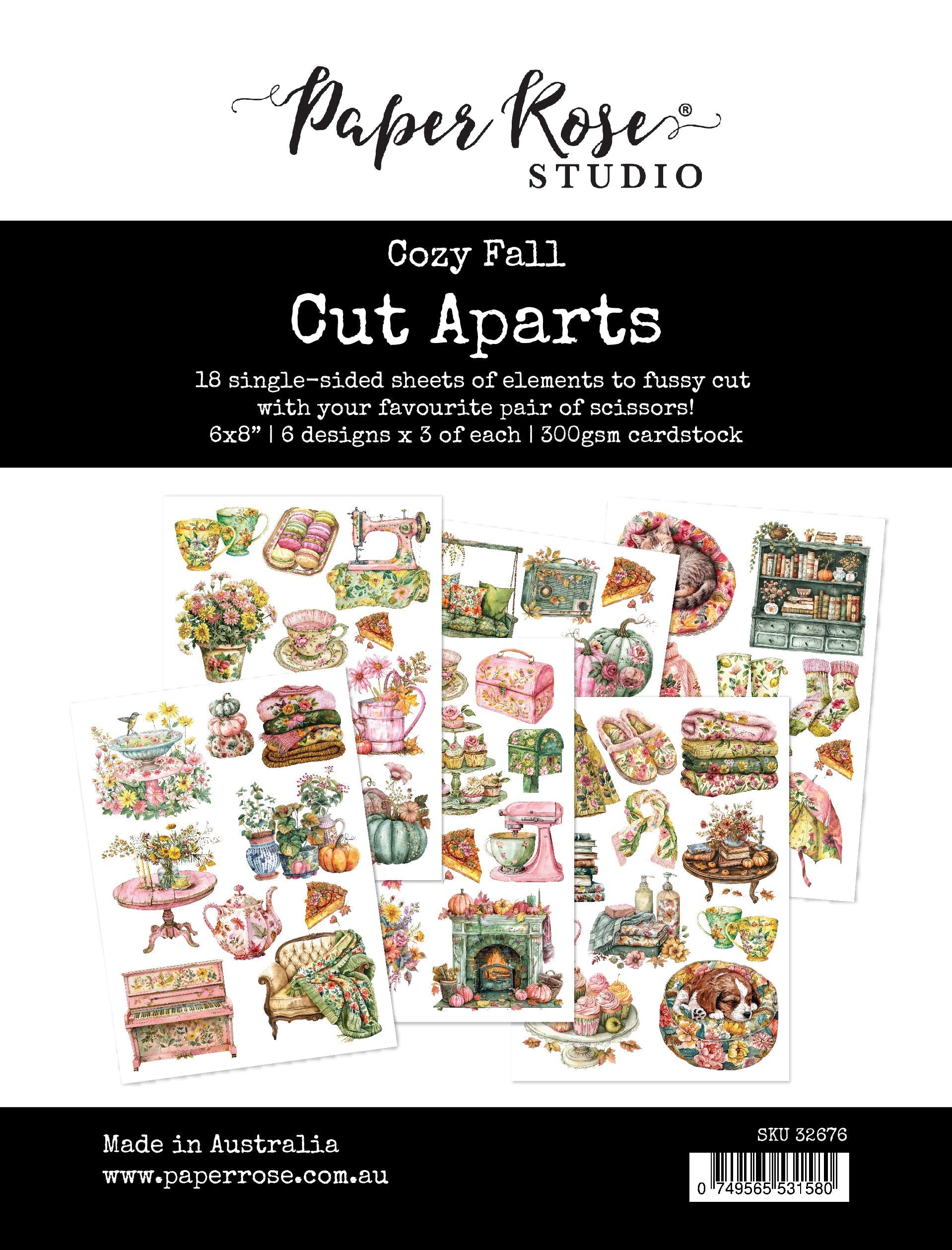 Cozy Fall Cut Aparts Paper Pack 32676