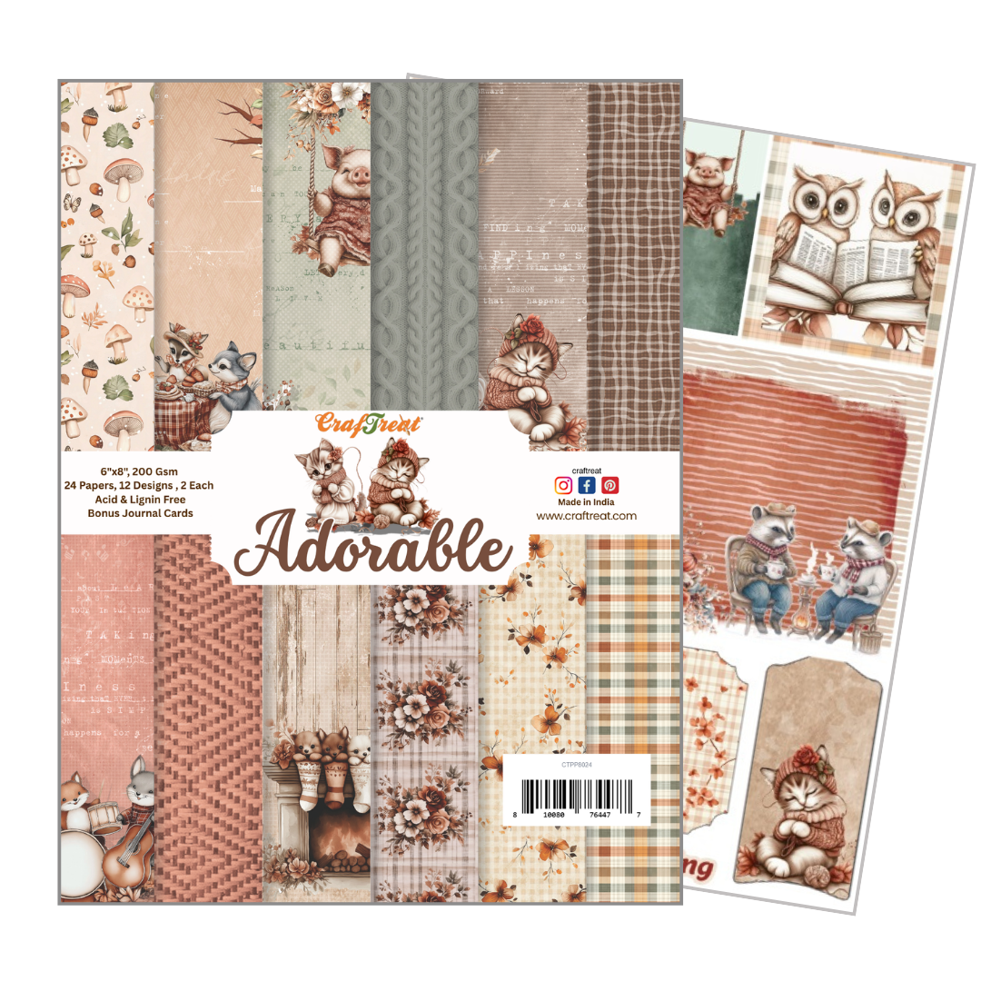 CrafTreat Paper Pad - Adorable 6