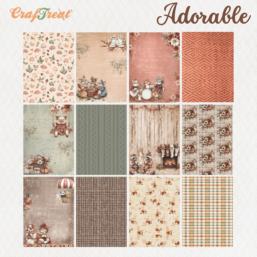CrafTreat Paper Pad - Adorable 6