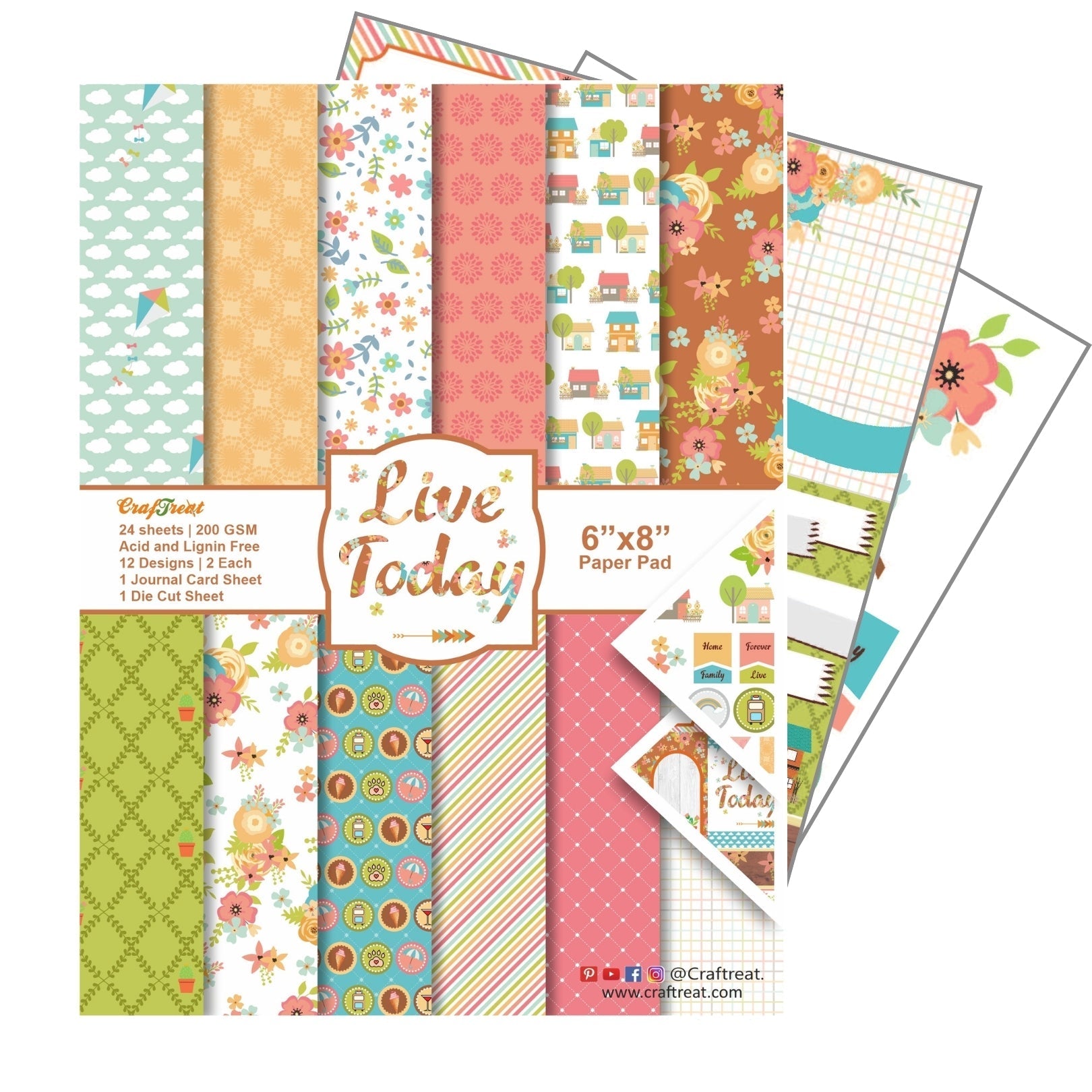 CrafTreat Paper Pad - Live Today 6