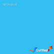 Craft Neon Blue Puff HTV Vinyl 12