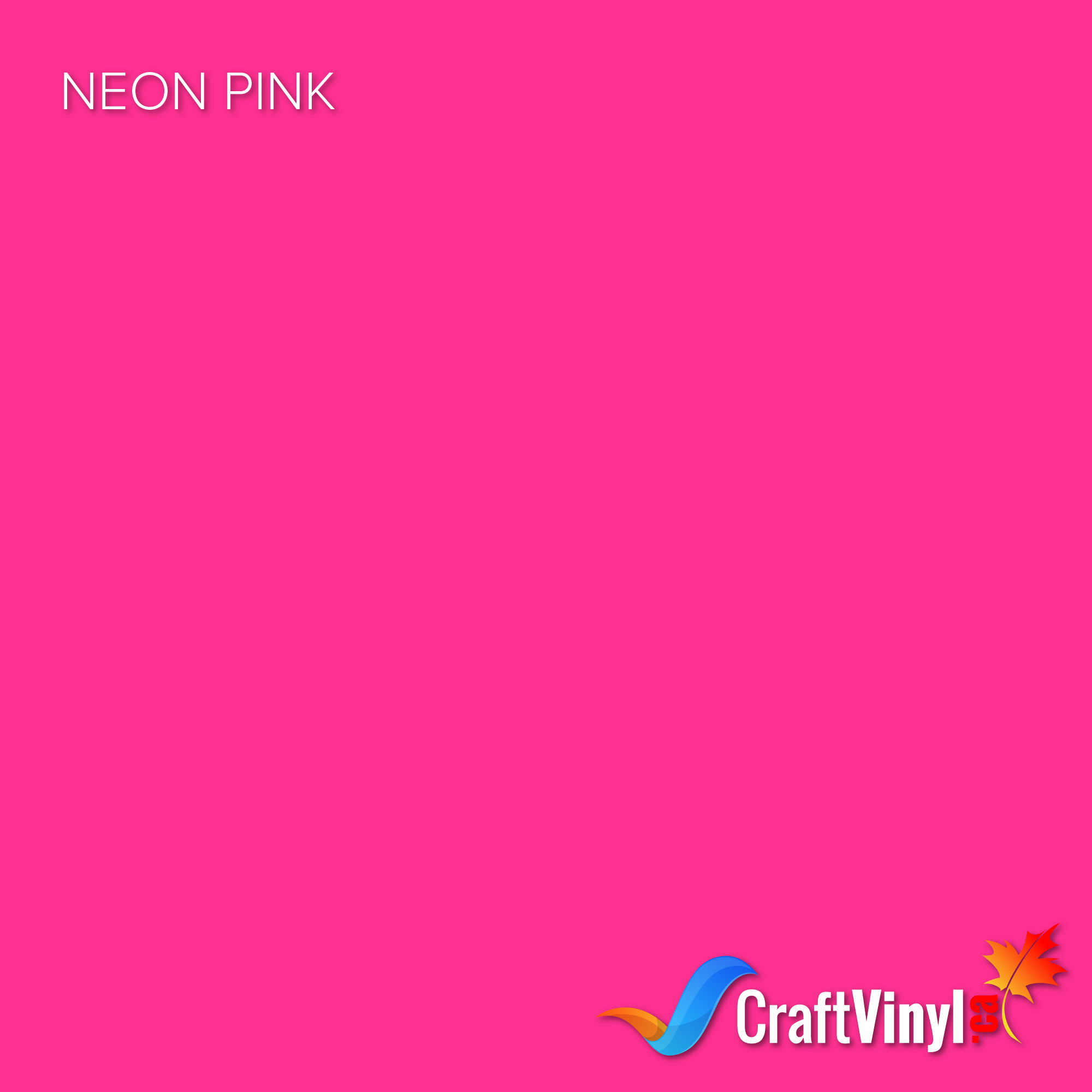Craft Neon Pink Puff HTV Vinyl 12