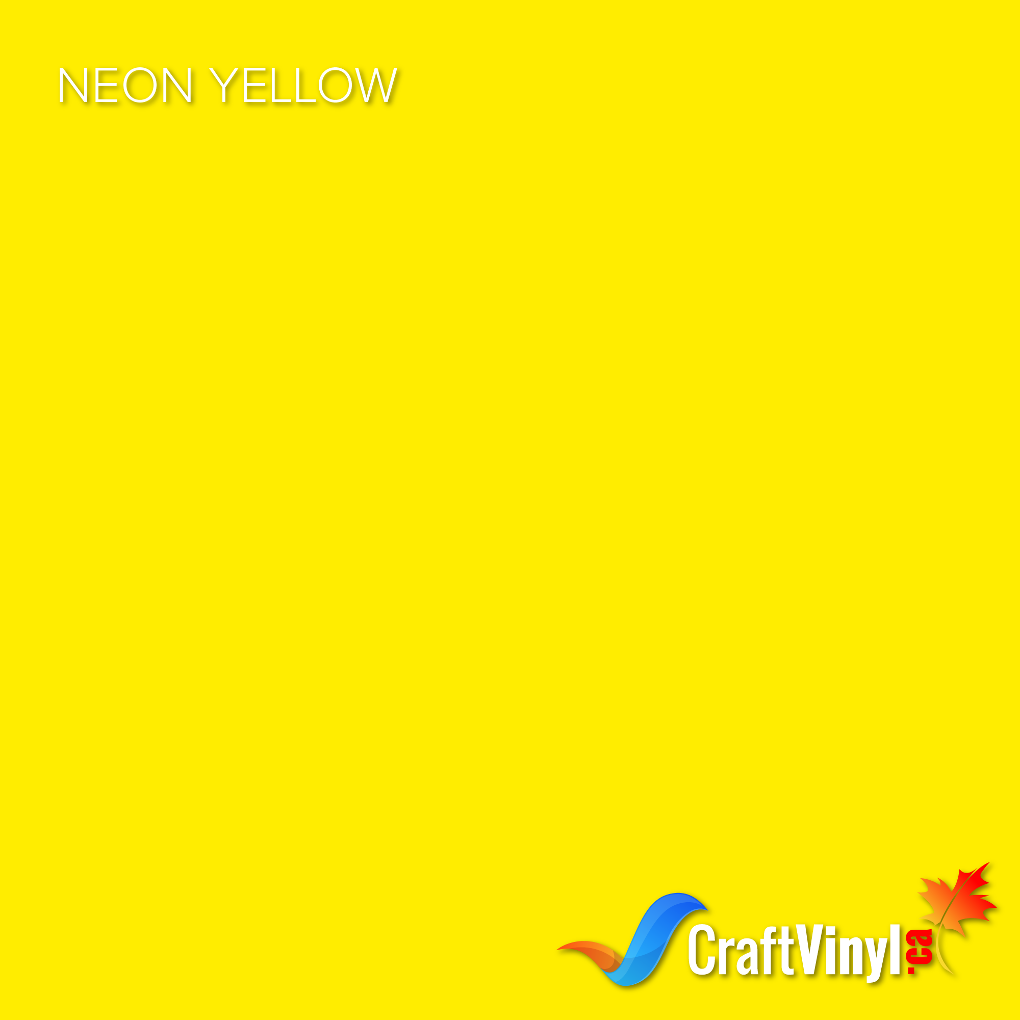 Craft Neon Yellow Puff HTV Vinyl 12