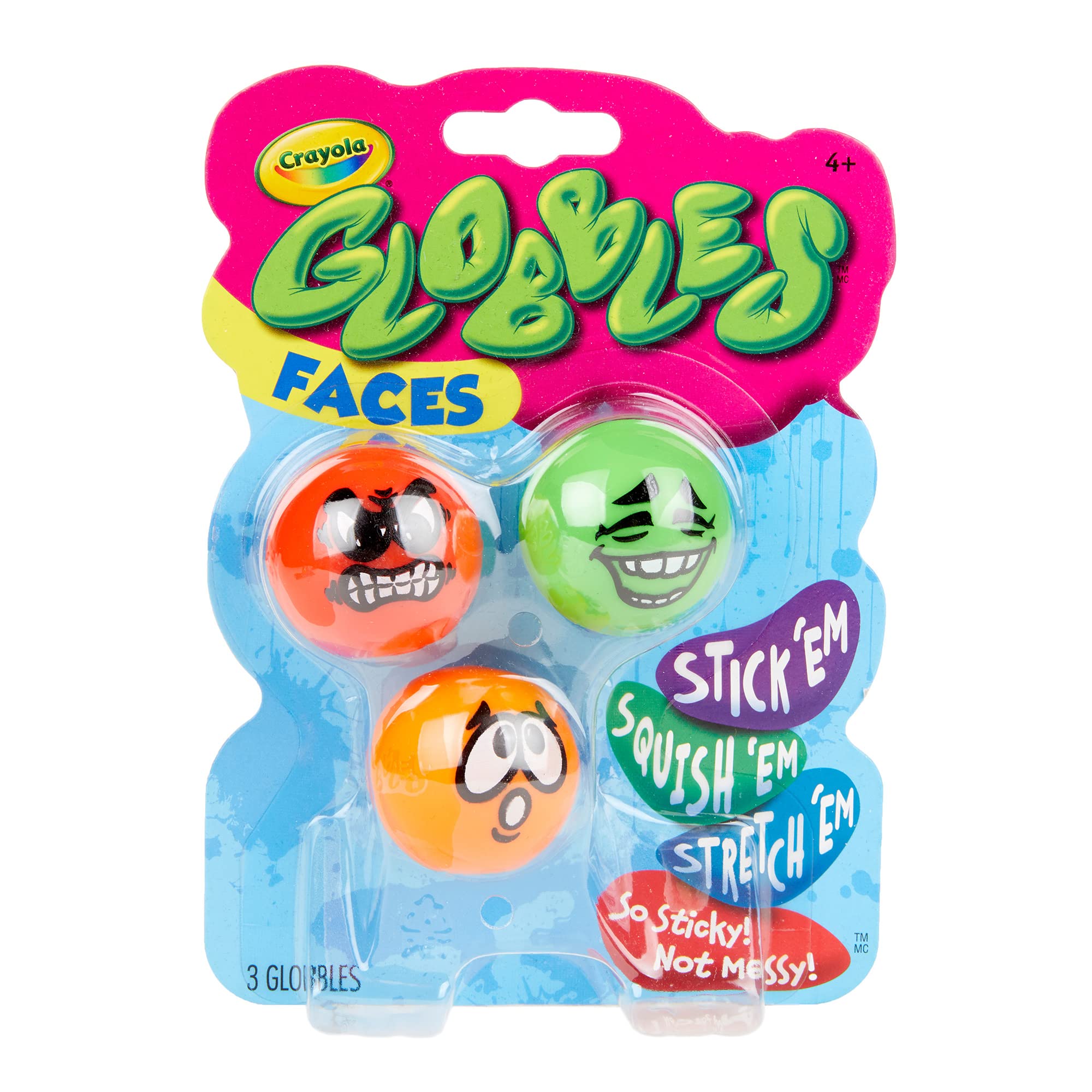 Crayola - Silly Faces Globbles, 3 Count