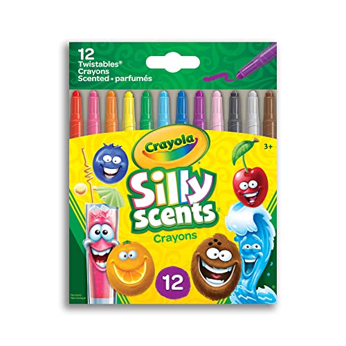 Crayola - Silly Scents Mini Twistables Crayons, 12 Count