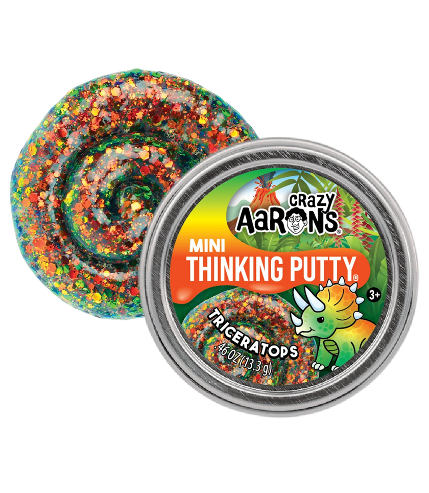 Crazy Aaron's - Mini Thinking Putty - Triceratops Eng