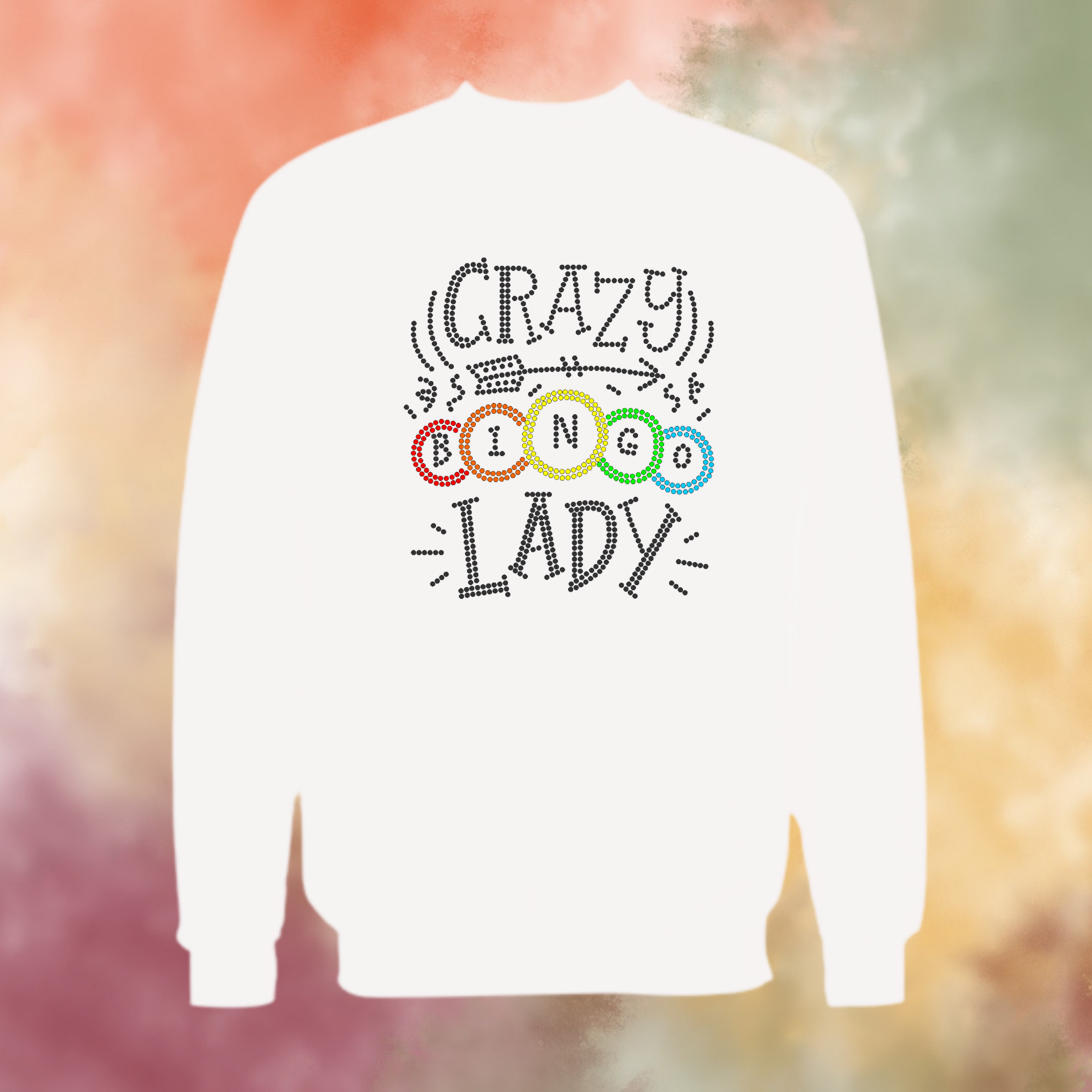 Crazy Bingo Lady Rhinestone Shirt – Funny Bingo Sparkle Bling Tee | Blingdazzel
