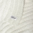 White Ribbed Extended Throw