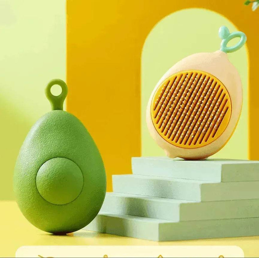Creative Cat Grooming Comb Portable Massage Brush One-Button Remove Floating Hair Scraper Cats Dogs Pet Self Cleaning Tool Accessories