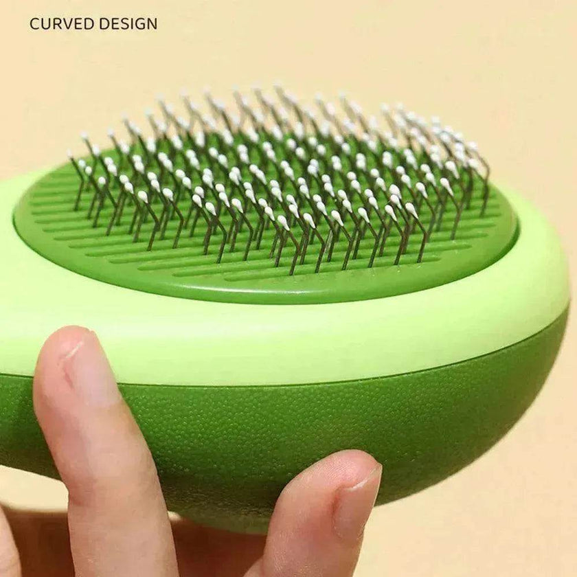 Creative Cat Grooming Comb Portable Massage Brush One-Button Remove Floating Hair Scraper Cats Dogs Pet Self Cleaning Tool Accessories