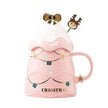 Creative Christmas Ceramic Mug Set Household