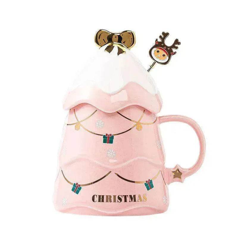 Creative Christmas Ceramic Mug Set Household