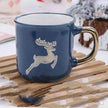 Creative Cute Cartoon Snowman Santa Claus Ceramic Cup Christmas Mug Small Gifts