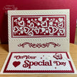 Creative Expressions Sue Wilson Slimline Anniversary Hearts Craft Die