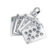Creative Flush Poker S925 Sterling Silver Pendant