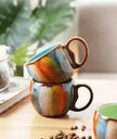 Creative Handmade European Style Ceramic Couples Mug with Lid Soon
