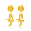 Creative Long Cowboy Hat Eardrops Earrings