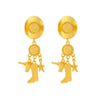 Creative Long Cowboy Hat Eardrops Earrings