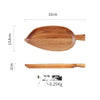 Creative Quality Acacia Wooden Leaf Design Food Tray