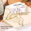 Creative Simple Retro Love Star Chain Ear rings Set