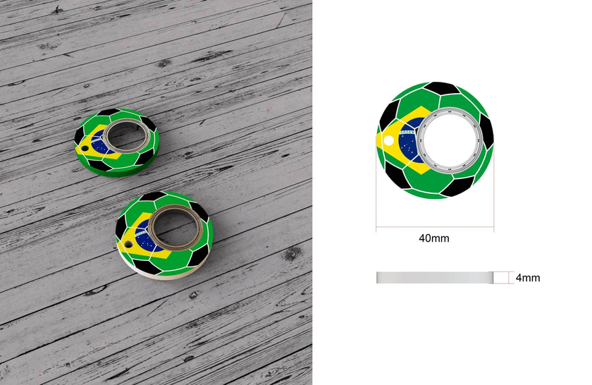 Creative Soccer World Teams Fidget Spinner Anti-Anxiety Relieves Stress Toy Keychain