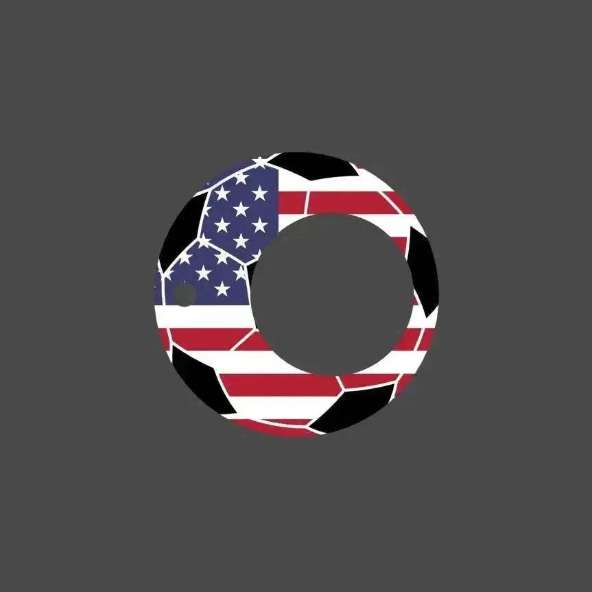Creative Soccer World Teams Fidget Spinner Anti-Anxiety Relieves Stress Toy Keychain