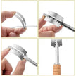 Creative Style Wooden Handle Arc Bread Stainless Steel Cutter Knife