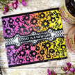 Creative Expressions Chamomile Cascade  5 1/2 in x 3 3/4 in Pre-Cut Rubber Stamp