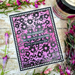 Creative Expressions Chamomile Cascade  5 1/2 in x 3 3/4 in Pre-Cut Rubber Stamp
