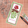 Creative Expressions Jane's Doodles Poinsettia 6 in x 8 in Clear Stamp Set