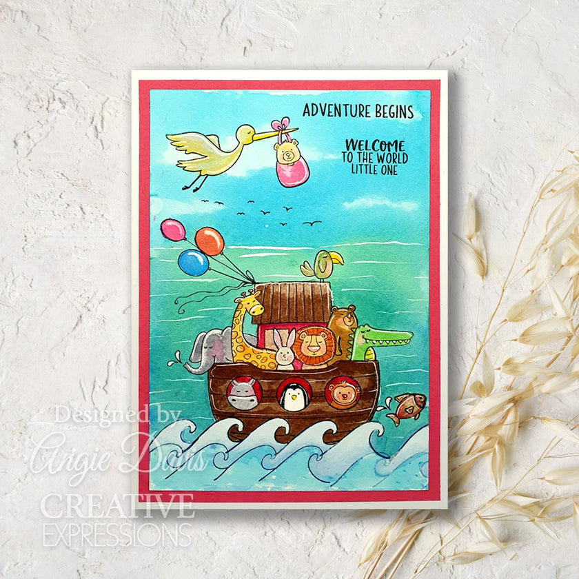 Creative Expressions Jane's Doodles Special Delivery 6 in x 8 in Clear Stamp Set