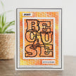 Sue Wilson Big Bold Words Because Craft Die & Stamp Set