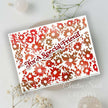 Creative Expressions Chamomile Cascade  5 1/2 in x 3 3/4 in Pre-Cut Rubber Stamp