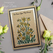 Creative Expressions Daffodil Tapestry 4 in x 6 in Pre Cut Rubber Stamp
