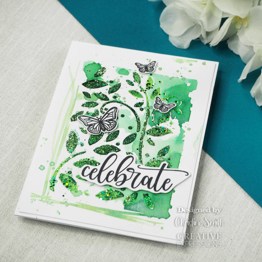 Creative Expressions Designer Boutique Breezy Elements 6 in x 4 in Clear Stamp Set