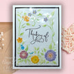Creative Expressions Floral Symphony Companion Colouring Stencils 6 in x 8 in Set of 2