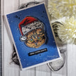Creative Expressions Jane Davenport Kitty Christmas 6 in x 8 in Clear Stamp Set