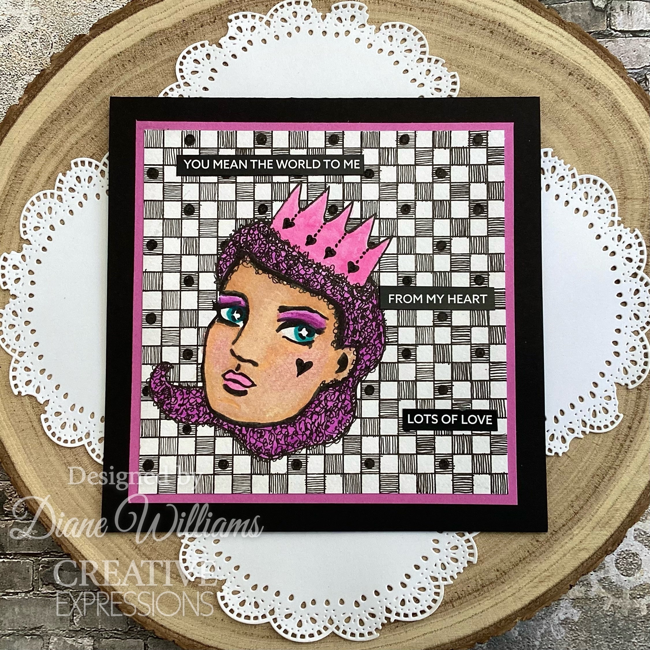 Creative Expressions Jane Davenport SideChick 4 in x 6 in Clear Stamp Set