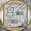 Woodware Clear Singles Petal Doodles Be Happy 4 in x 6 in Stamp Set