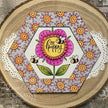 Woodware Clear Singles Petal Doodles Be Happy 4 in x 6 in Stamp Set
