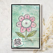 Woodware Clear Singles Petal Doodles Pretty Place 4 in x 6 in Stamp Set
