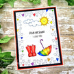 Creative Expressions Jane's Doodles Rain or Shine 4 in x 6 in Clear Stamp Set