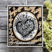 Katkin Kraft Love Is All Around 6 in x 8 in Clear Stamp Set