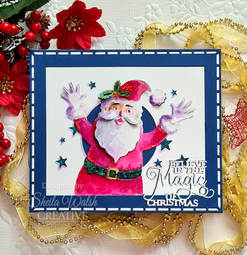Creative Expressions Paper Cuts Cut & Lift Collection Jolly Santa Craft Die