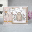 Creative Expressions Sam Poole Bee-you-tiful Beehive 6 in x 4 in Clear Stamp Set