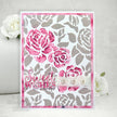 Creative Expressions Sam Poole Roses In Tea Garden 6 in x 6 in Stencil