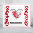 Creative Expressions Sue Wilson Slimline Anniversary Hearts Craft Die