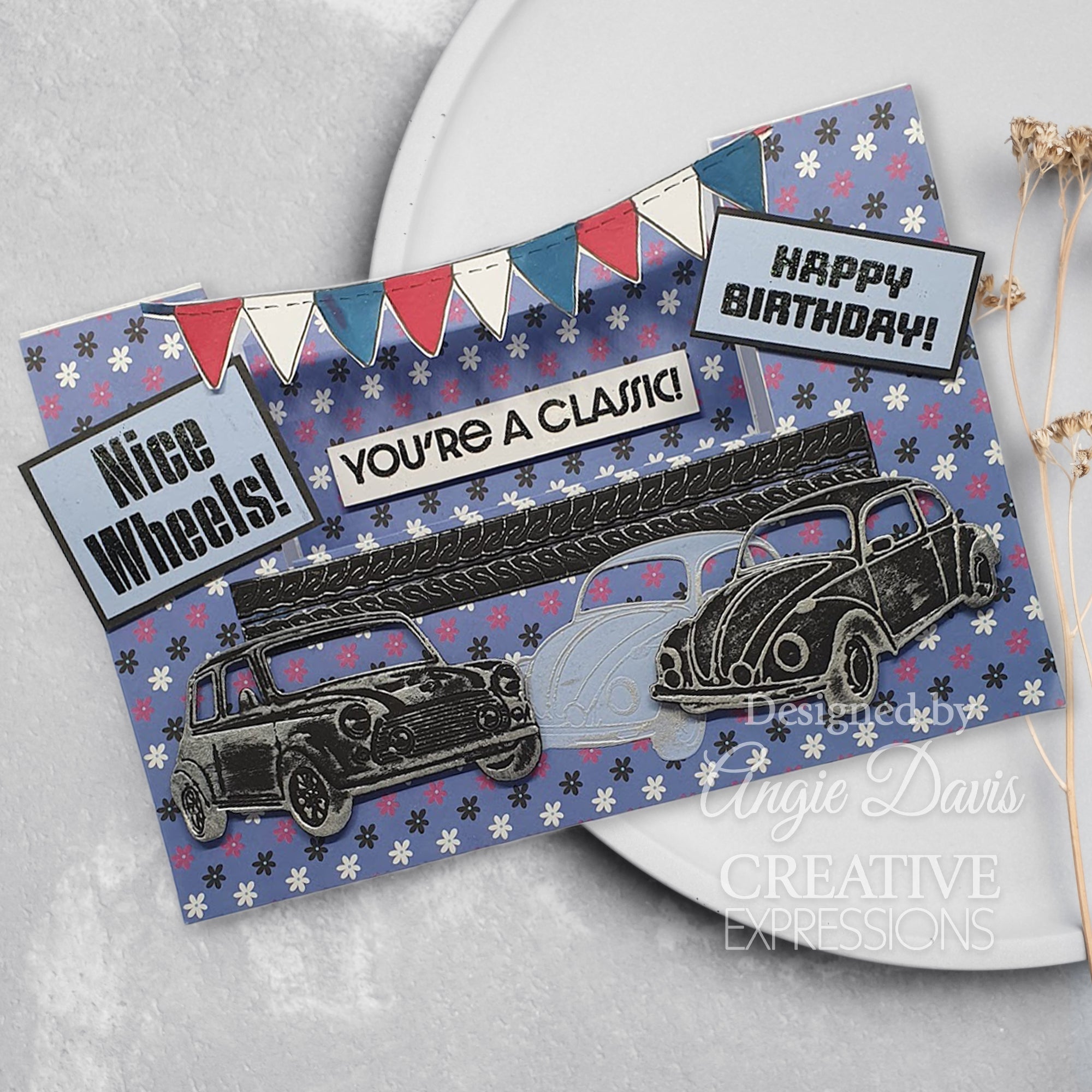 Creative Expressions Sue Wilson Dream Car Collection Tyre Tracks Craft Die