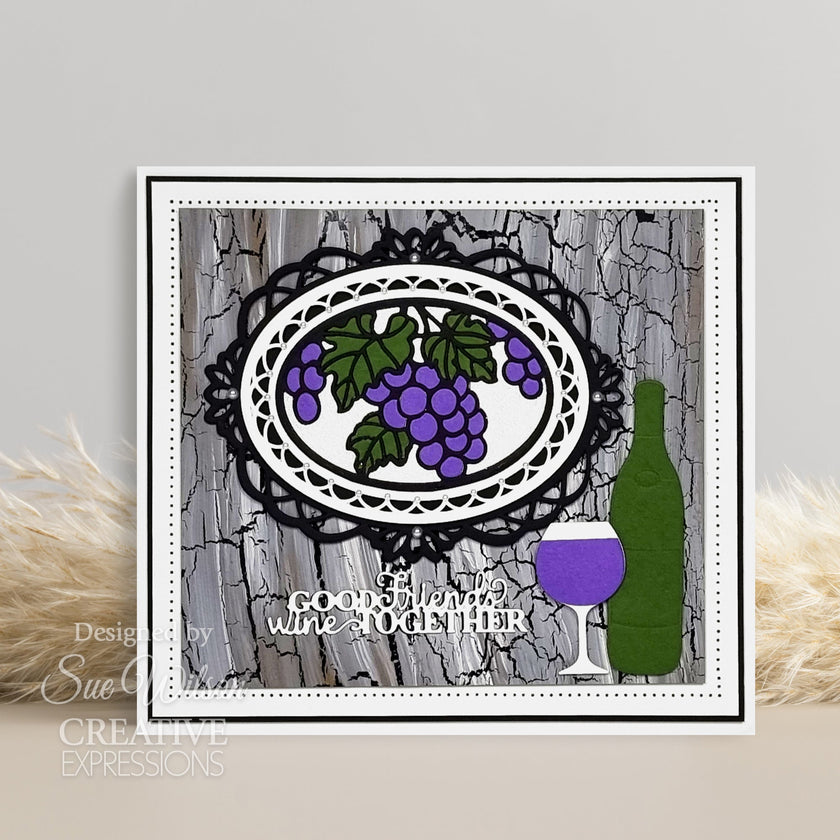 Creative Expressions Sue Wilson Stained Glass Grapevine Craft Die