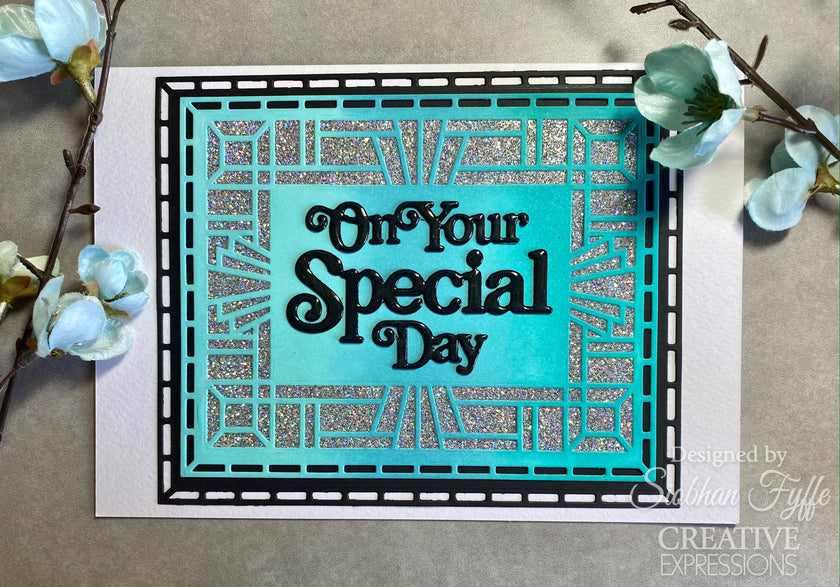 Creative Expressions Sue Wilson Art Deco Collection Oval Frame Craft Die